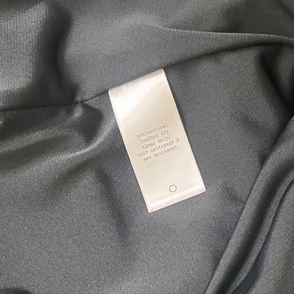 RAG & BONE Leather Montrose Fit N’ Flare Little Black Dress Panel Mini Size 6 - Picture 15 of 16